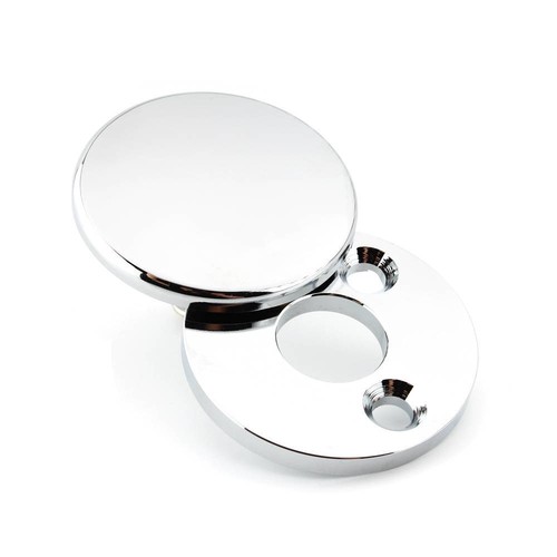 Chrom Gabelschlossabdeckung Fork Lock Cover Für Harley Road King FLHR 1994-up - Picture 8 of 8