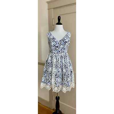 white christmas dresses White Laser Cut Eyelet Dress main image 1