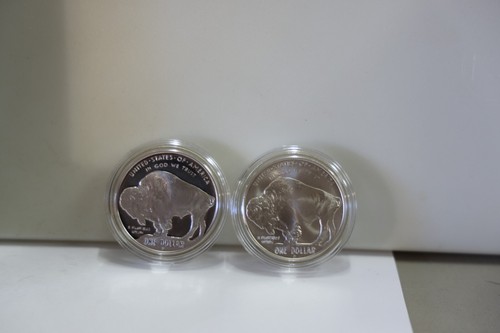 2001 American Buffalo Commemorative 2-Coin Proof & UNC Silver Dollar Set - Picture 5 of 5