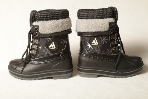 Mishansha schwarze Winterschneestiefel weiße Schneeflocken Mädchen Junge wasserdicht Kleinkind 9 - Bild 13 von 15