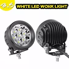 Pair 3" LED Round Work Light Spot Driving Fog Pod UTV Pickup White Offroad 4WD