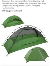 Clostnature One Person Tent (unopened, New) 