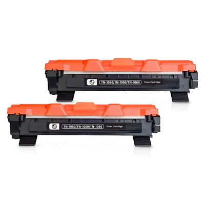 2 x Toner TN1050 passend für Brother HL-1210W DCP-1610W HL-1110 HL-1112 DCP-1612W