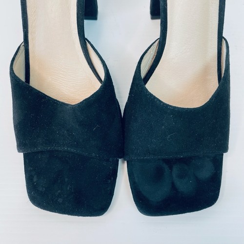Kookai Size 9 40 Black Suede High Heeled Slip On Mules - Picture 8 of 16
