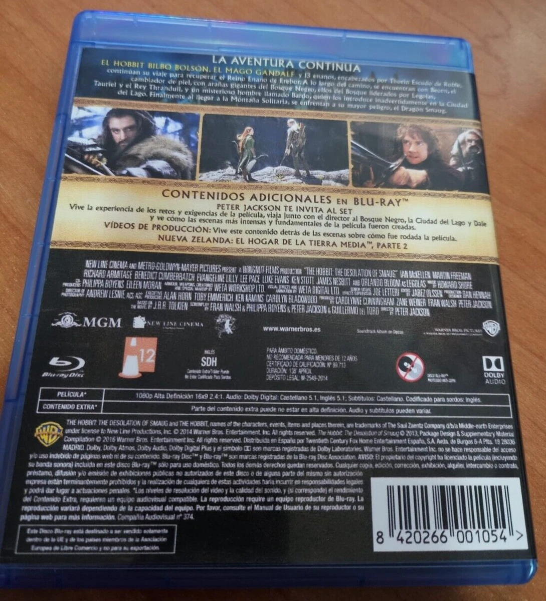 El Hobbit: La Desolación de Smaug Blu-ray (17 Agosto 2016 descatalogado)