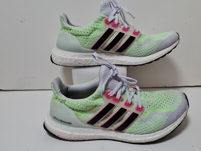 Adidas UltraBoost 5.0 DNA Men\'s Running Shoes White/green/Gray Size 8 US Adidas UltraBoost 5.0 DNA White Beam Green Mens Running  main image 2