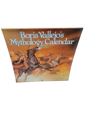 Vintage Boris Vallejo Mythology 1989 Calendar Never Used Nesr Mint Excellent