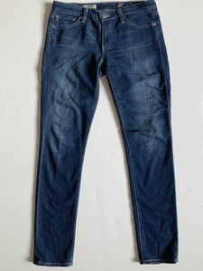 AG-Adriano-Goldschmied-Sz-28-Skinny-Jeans-Stilt-Cigarette-Dark-Wash-Stretch