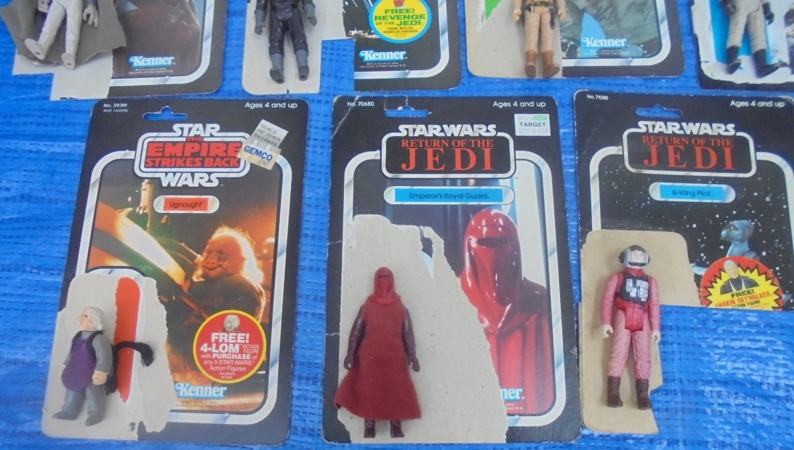 Big Lot Original Kenner Star Wars Action Figures With Card Backs ESB ...