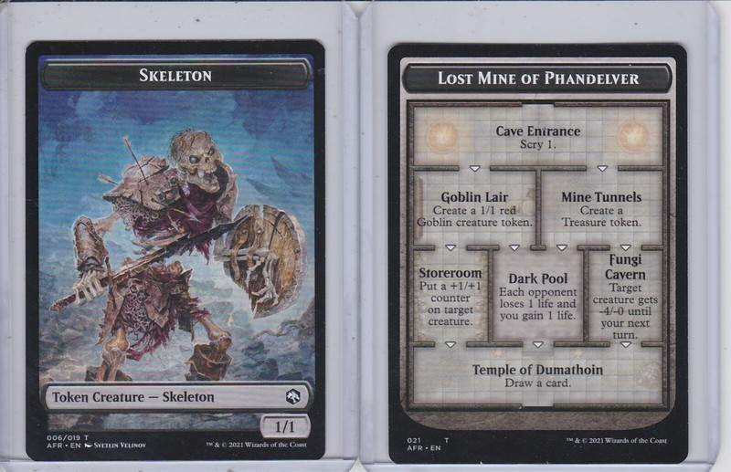 MtG Magic The Gathering Adventures in the Forgotten Realms Token Cards x1