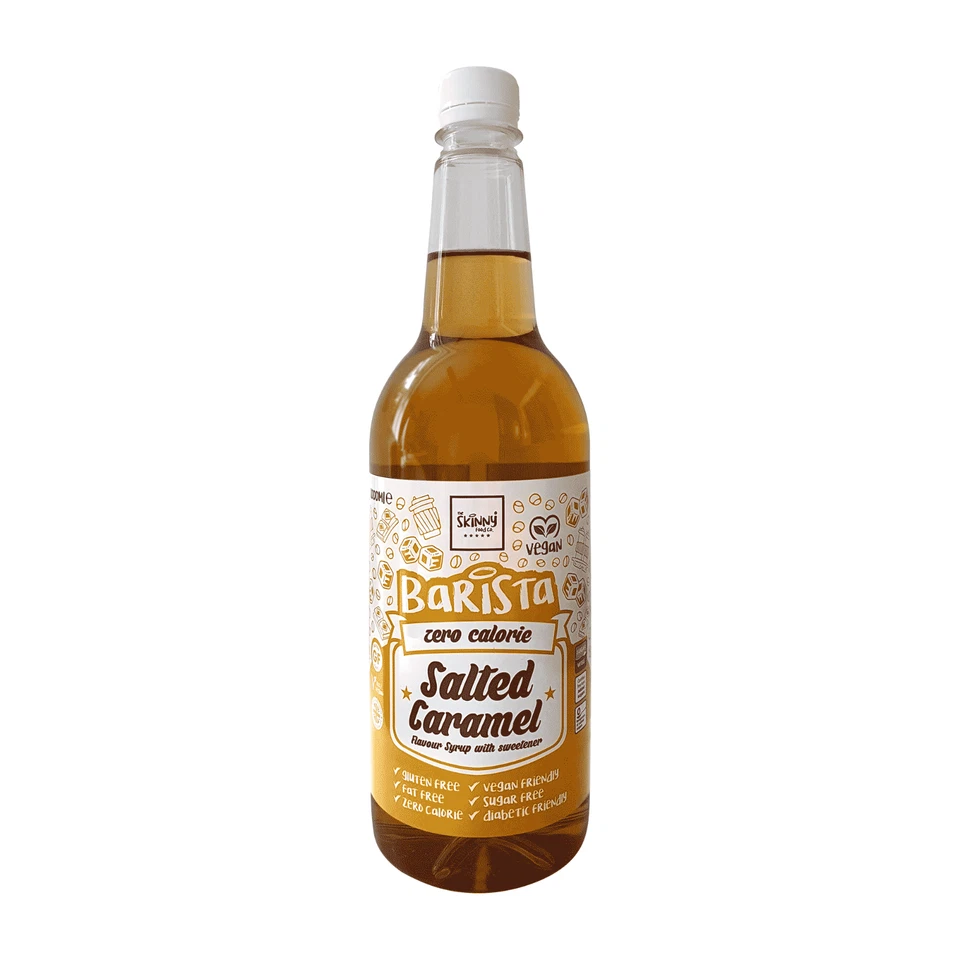 The Skinny Food Co Coffee Syrup 1000ml Salted Caramel Coffee Syrup Zero Calorie - Image 2 of 2