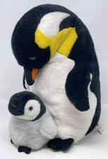 Plush Emperor Penguin Baby Chick Trudi Dakin 15" w/ Nestling Hatchling RARE