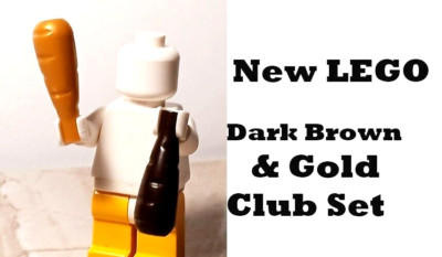 New LEGO Juggling Set Club Gold Dark Brown Caveman Root Vegetable Cops Robbers