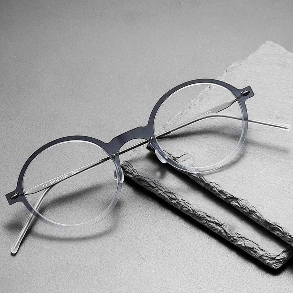 IC BERLIN ANDREW Dusty Ash Nougat / Clear Lens 53mm Eyeglasses