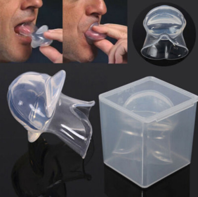 with box Anti Snoring Tongue Device Medical Silicone Doctor Apnea Aid Sn G1N