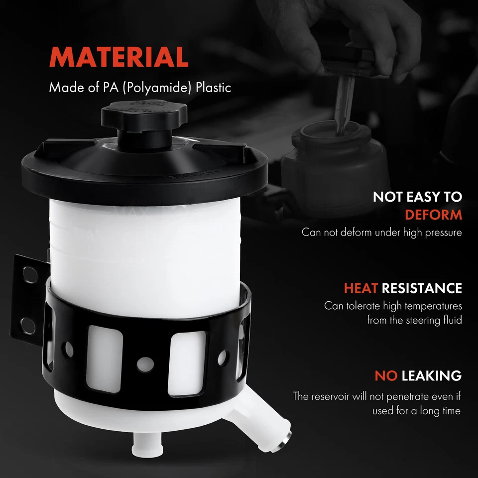 Tanque de depósito de dirección asistida con tapa para International Harvester 4300 9900i CXT Foto 2 de 4