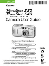 Canon POWERSHOT S30 S40 DIGITAL Camera User Owner Instruction Manual