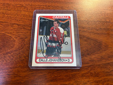 Pristine SIGNED 1990-91 Topps - Geniuine Calle Johansson Signature #164
