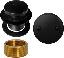 D93K-62 Fine or Coarse Thread Replacement Bathtub Tip-Toe Drain Plug with 2-Hole