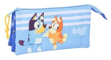 Safta Bluey Let's Play   Triple Pencil Case, Children's Pencil Case, Ideal for S