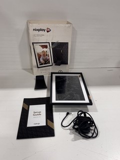 Nixplay 10.1" Touch Screen SMART PHOTO FRAME Black Wi Fi HD Hey Google Alexa