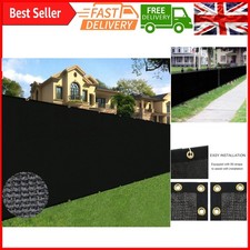 Heavy Duty Black Privacy Fence Screen 6ft x 50ft - UV Resistant Garden Mesh C...