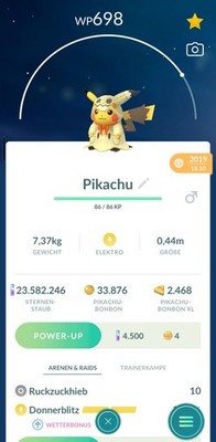  Pikachu Halloween Mimikyu 2019/2020- Kostüm Rare Pokemon Trade Go - Nicht NO 