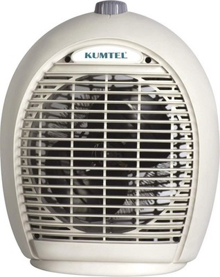 KUMTEL Heizlüfter 2000W mit drei Leistungsstufen TurboHeizlüfter,Kaltstufe,beige