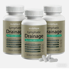 Sculptique Lymphatic Drainage Capsules, Lymphatic Drainage, 60 Capsules 3 PACK