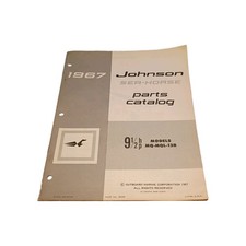 1967 Johnson Mq-13b Mql-13b 9 12hp Sea Horse Outboard Parts Catalog Manual Xo