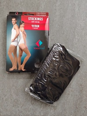 TONUS ELAST 23-32 mmHg med. Kompressionsstrümpfe, geschlossene Zehen, 170-182 XL