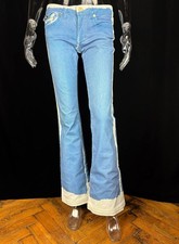 Roberto Cavalli Women  s Flared Denim Blue Jeans Italy Vintage Y2K / 00s Size40
