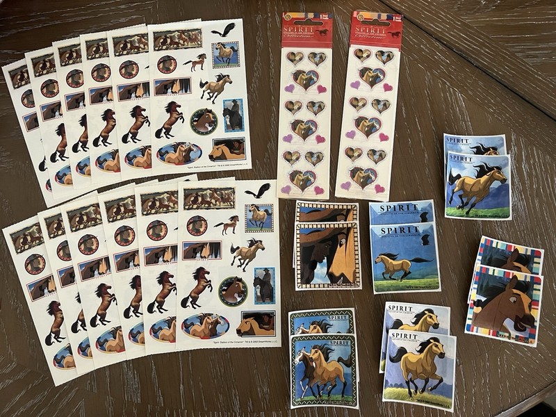 RARE Spirit Stallion of the Cimarron 2002 stickers