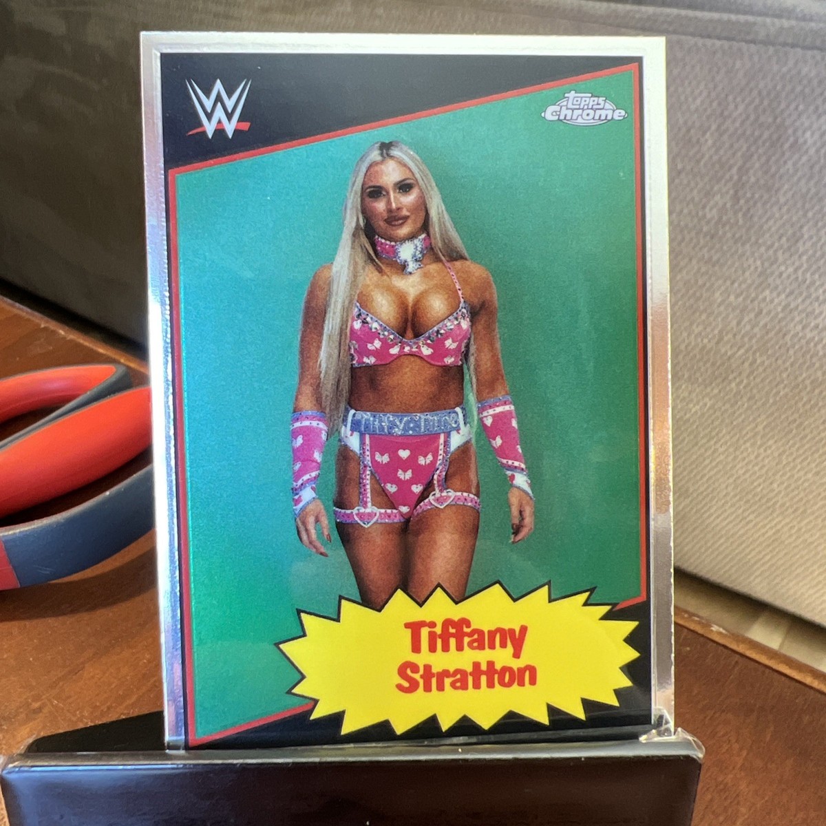 85   スティーブンステイルバーグ 2025 Topps Chrome WWE - 1985 Topps Current Tiffany Stratton #85TC