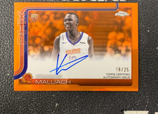 2025 Topps Chrome Rookie RC Rookie Auto Orange Refractor Khaman Maluach 18/25