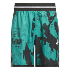 adidas Crazy Lite Graphic Shorts Mens Green Casual Athletic Bottoms JI7565