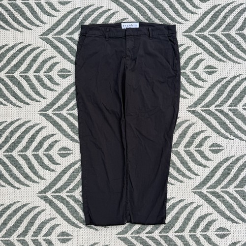 Frank & Eileen Washed Black Wicklow The Italian Chino Pant Size 10 Straight Crop