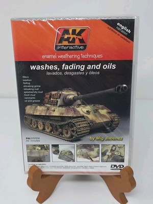AK Interactive AK000 Washes Fading & Oils Weathering for Vehicles PAL DVD Guide