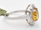 GENUINE 2.95 Cts YELLOW TOPAZ & DIAMONDS RING 10K SOLID GOLD - Free Appraisal — photo 9