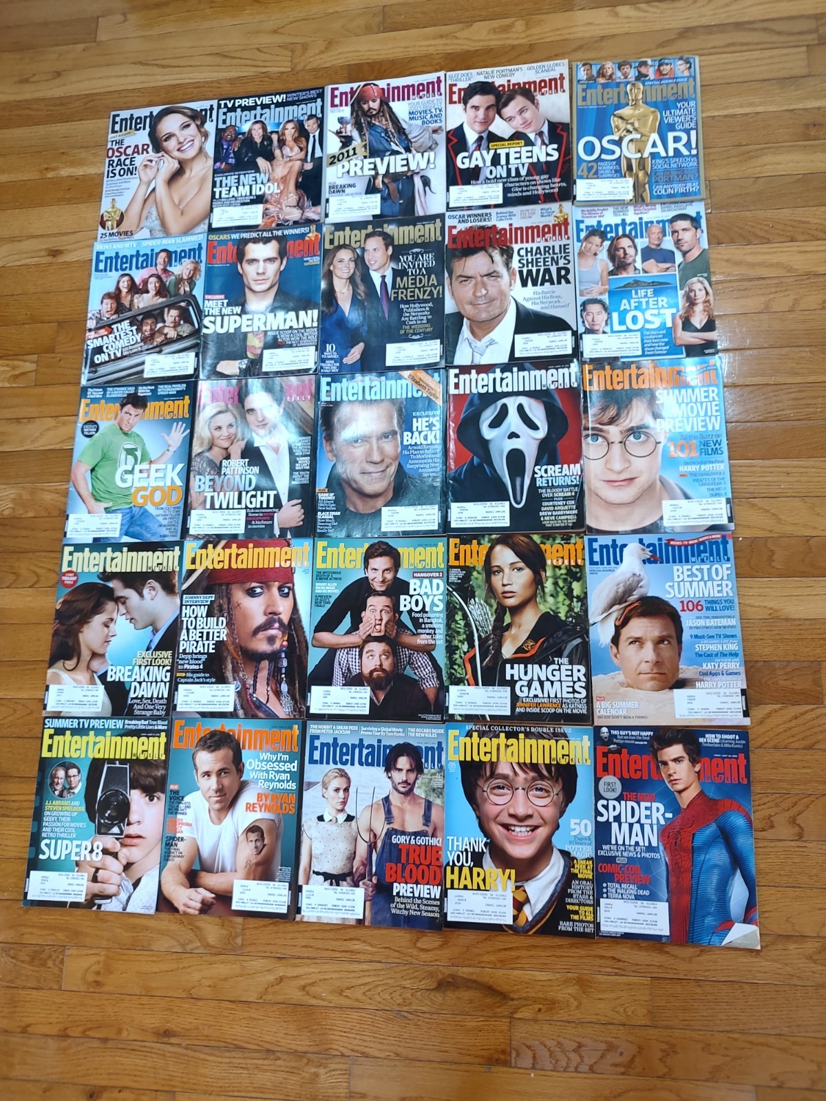 Entertainment Weekly 2011 Complete Year Magazine Collection 44 Issues