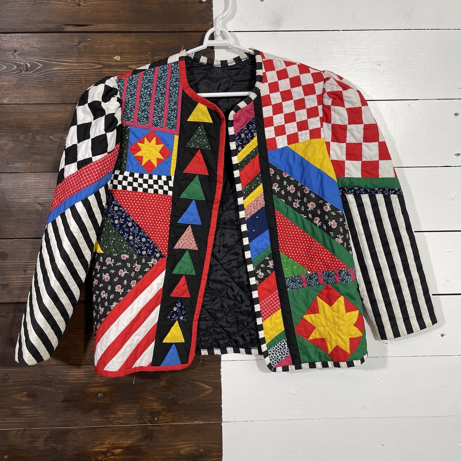 Handmade Boho Patchwork Quiltcore Jacket Womens S… - image 1