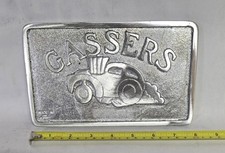 Vintage Cast Aluminum Gassers Car Club Plaque Vintage Cast Aluminum Gassers Car Club Plaque