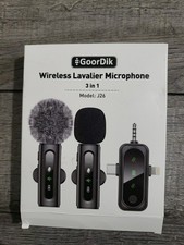 Wireless Lavalier Microphone Mini Mic for iPhone, Android, USB C, PC, Camera V..