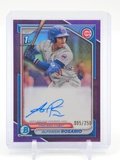 ALFONSIN ROSARIO 2024 BOWMAN CHROME PURPLE 1ST AUTO ROOKIE /250 #CPA-ARO Q0208