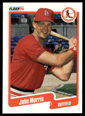1990 Fleer John Morris St. Louis Cardinals #254