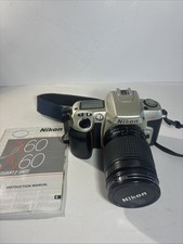 Nikon N60 35mm SLR Camera Zoom AF Nikkor 28-80mm Lens -AS IS- READ DESCRIPTION