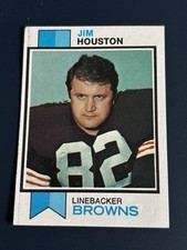 1973 Topps Football Jim Houston Cleveland Browns Card #163