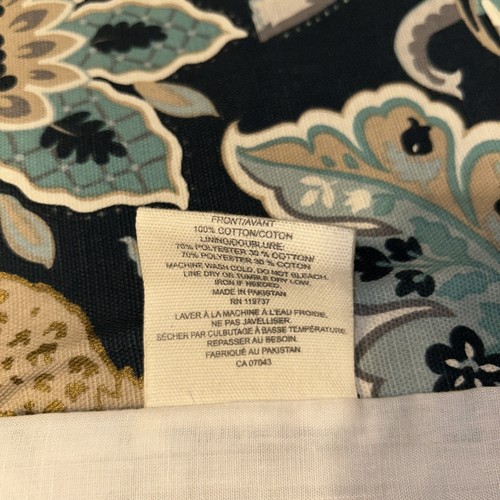 Encore Faux Roman Lined Shade Valance Blue/white Floral Pattern 23”length X26”w - Picture 3 of 4