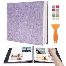 Large Photo Album Adhesive Scrapbook Album for 4 6 5 7 8 10 Pictures DIY Magn...