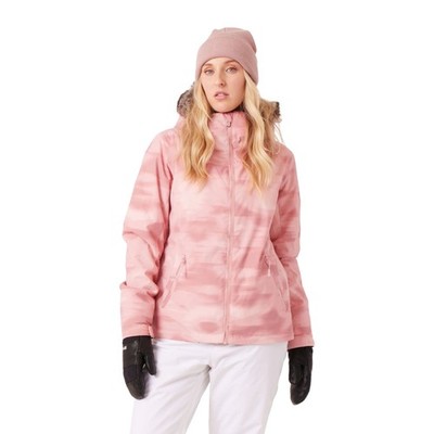 Roxy Jet Ski Women's Winter Jacket, Pink Combo, Large